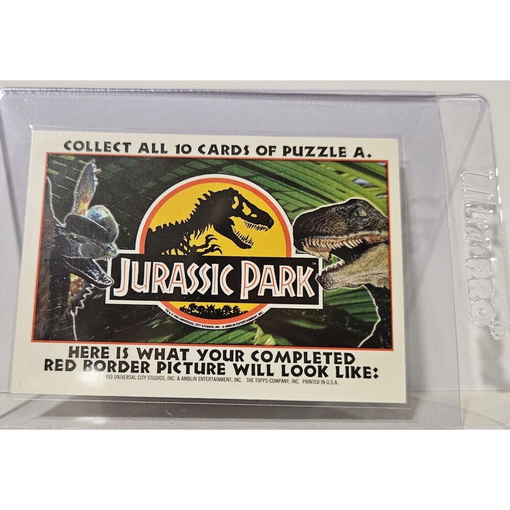 1993 JURASSIC PARK SERIES 1 Sticker #11
